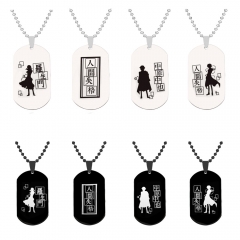 11 Styles Bungo Stray Dogs Cartoon Anime Stainless Steel Necklace
