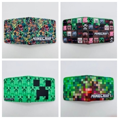 5 Styles Minecraft Cartoon Short Purse Anime Wallet