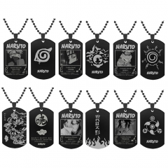 6 Styles Naruto Cartoon Anime Stainless Steel Necklace