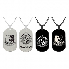 4 Styles Danganronpa: Trigger Happy Havoc Cartoon Anime Stainless Steel Necklace