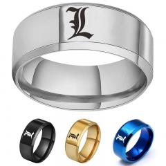 4 Styles Death Note Cartoon Anime Stainless Steel Ring