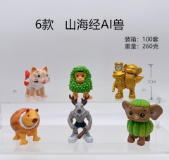 6pcs/set ‌7cm Italian Brainrot Cartoon Anime PVC Figures