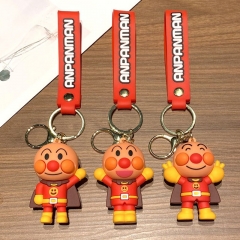 卡通面包超人钥匙扣3D立体硅胶公仔礼品汽车钥匙链包包挂饰