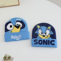 2 Styles Sonic the Hedgehog Cartoon Cap Anime Knitted Hat