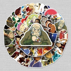 50张卡通动画片降世神通最后的气宗涂鸦贴纸个性行李箱贴纸可移