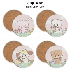 20 Styles Mikko Cartoon Ceramics Cup Mat Anime Coaster