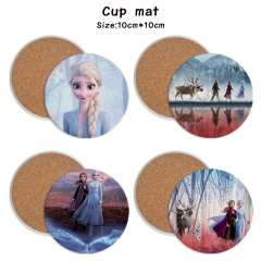 6 Styles Frozen Cartoon Ceramics Cup Mat Anime Coaster