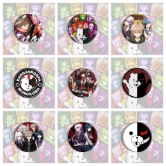 10 Styles Danganronpa: Trigger Happy Havoc Cartoon Pin Anime Tinplate Brooch