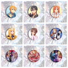 16 Styles Sword Art Online | SAO Cartoon Pin Anime Tinplate Brooch