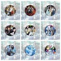 9 Styles Bungo Stray Dogs Cartoon Pin Anime Tinplate Brooch