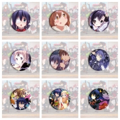 10 Styles Cyuunibyou Demo Koigashitai Cartoon Pin Anime Tinplate Brooch
