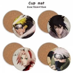 7 Styles Naruto Cartoon Ceramics Cup Mat Anime Coaster