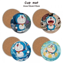 8 Styles Doraemon Cartoon Ceramics Cup Mat Anime Coaster