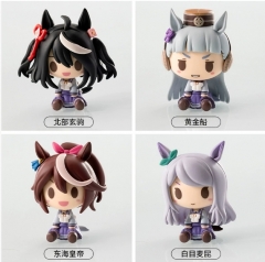 Q版 赛马娘 东海皇帝 白目麦昆 北部玄驹 黄金船 盒装手办 高约5cm