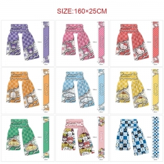 三丽欧-9款 全彩围巾 160*25CM