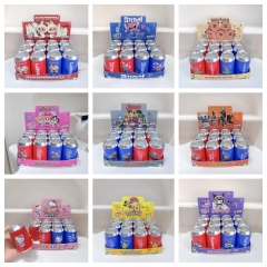 12pcs/set 12 Styles Capybara POP MART Labubu Kuromi Italian Brainrot Cartoon Surprise Blind Box Anime  PVC Figures Keychain