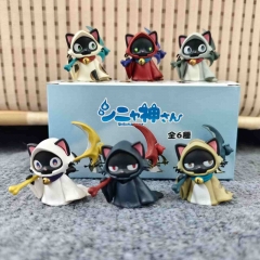 6pcs/set Bleach Cat Cartoon Anime PVC Figure