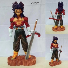 魔改 超四 特兰克斯 站姿 蓝发 黑发 盒装手办29cm