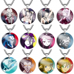 12 Styles Overlord Cartoon Anime Stainless Steel Necklace