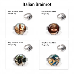 Italian-Brainrot 动漫周边宝石戒指