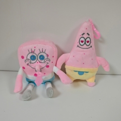 2 Styles 12CM SpongeBob SquarePants Cartoon Anime Plush Toy Pendant