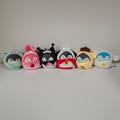6pcs/set 8CM Sanrio Kuromi Cartoon Anime Plush Toy Pendant