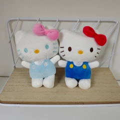 2pcs/set 10CM Sanrio Hello Kitty Cartoon Anime Plush Toy Pendant