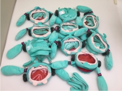 17*10CM/10个初音未来毛绒玩具公仔包包卡通玩偶耳机包
