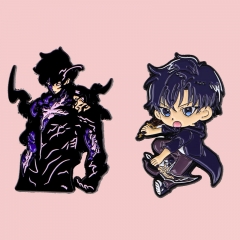 2 Styles Solo Leveling Cartoon Pin Anime Alloy Brooch