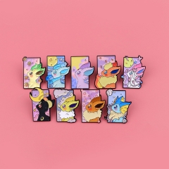 9 Styles Pokemon Cartoon Pin Anime Alloy Brooch