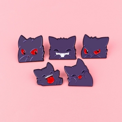 5 Styles Pokemon Cartoon Pin Anime Alloy Brooch