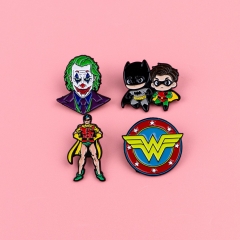 4 Styles The Joker Cartoon Pin Anime Alloy Brooch