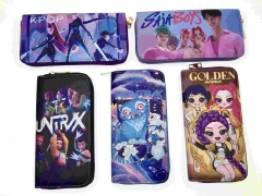 5 Styles K-Pop: Demon Hunters Cartoon Purse Long Anime Wallet