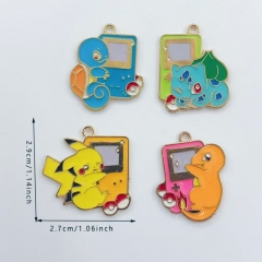 4 Styles 10pcs Pokemon Cartoon DIY Anime Alloy Pendant