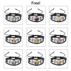 14 Styles Free Cartoon Anime Bracelet Wristband