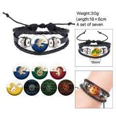 7PCS/SET 2 Styles Harry Potter Cartoon Anime Bracelet Wristband