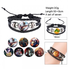 7PCS/SET 2 Styles Chainsaw Man Cartoon Anime Bracelet Wristband