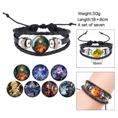 7PCS/SET 3 Styles Honkai: Star Rail Cartoon Anime Bracelet Wristband