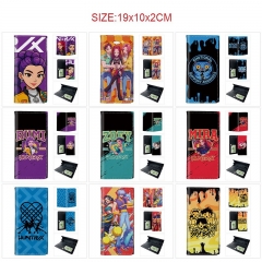 25 Styles K-Pop: Demon Hunters Cartoon Purse Anime Long Wallet