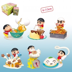 6款蜡笔小新烹饪时光公仔一套