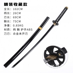 （Metal) 102CM Black Clover Anime Metal Sword Katana