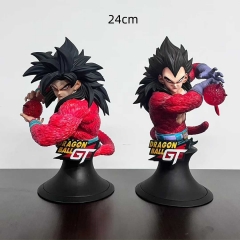 24cm 超四悟空半身雕/超四贝吉塔半身雕  珍珠棉 快递箱