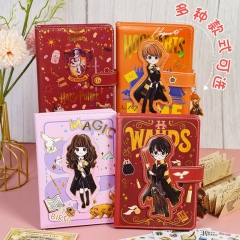 哈利波特笔记本Q版人物记事本儿童学生魔法手账本彩色印刷笔记本