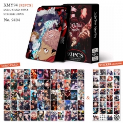 3 Styles 92PCS/SET Jujutsu Kaisen Cartoon Anime Lomo Card