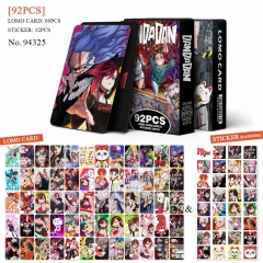 跨境现货92张动漫小卡片胆大党照片卡二次元双面贺卡日系贴纸LOMO