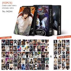 2 Styles 92PCS/SET Death Note Cartoon Cosplay Anime Lomo Card