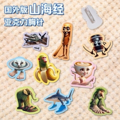 27 Styles Italian Brainrot Cartoon Pin Anime Acrylic Brooch