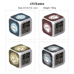 ( With Light) 6 Styles Chiikawa Cartoon LED Anime Clock