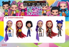 4.5寸Q版猎魔女团真毛发2 6只OPP袋装