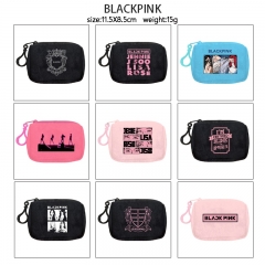 BLACKPINK 动漫毛绒零钱包收纳包耳机包硬币零钱包